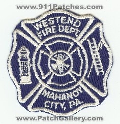 Westend Fire Dept
Thanks to PaulsFirePatches.com for this scan.
Keywords: pennsylvania department mahanoy city