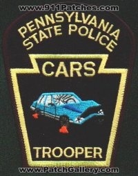 Pennsylvania State Police Trooper Cars
Thanks to EmblemAndPatchSales.com for this scan.
