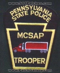 Pennsylvania State Police Trooper MCSAP
Thanks to EmblemAndPatchSales.com for this scan.
Keywords: motor carrier safety assistance program