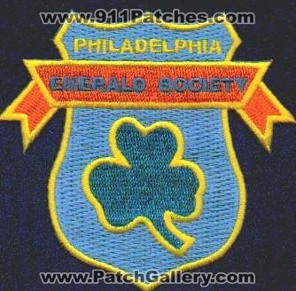 Philadelphia Police Emerald Society
Thanks to EmblemAndPatchSales.com for this scan.
Keywords: pennsylvania