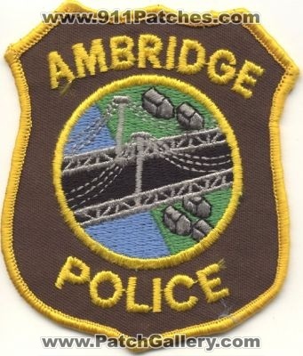 Ambridge Police
Thanks to EmblemAndPatchSales.com for this scan.
Keywords: pennsylvania