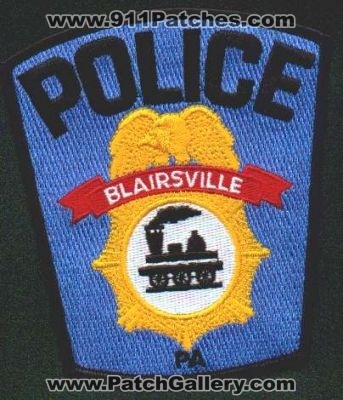 Blairsville Police
Thanks to EmblemAndPatchSales.com for this scan.
Keywords: pennsylvania