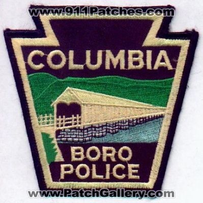 Columbia Boro Police
Thanks to EmblemAndPatchSales.com for this scan.
Keywords: pennsylvania borough
