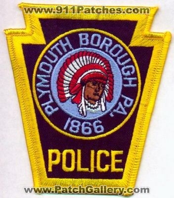 Plymouth Borough Police
Thanks to EmblemAndPatchSales.com for this scan.
Keywords: pennsylvania