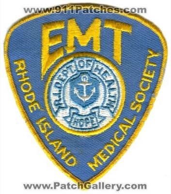 Rhode Island State Emergency Medical Technician EMT Patch (Rhode Island)
Scan By: PatchGallery.com
Keywords: certified ems r.i. dept. department of health hope medical society