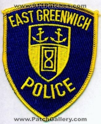 East Greenwich Police
Thanks to EmblemAndPatchSales.com for this scan.
Keywords: rhode island