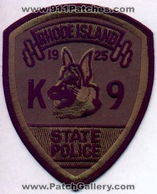 Rhode Island State Police K-9
Thanks to EmblemAndPatchSales.com for this scan.
Keywords: k9