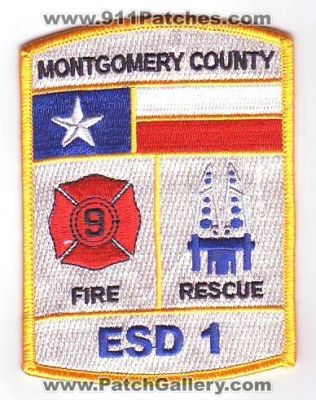 Montgomery County Fire Rescue Emergency Service District 1 (Texas)
Thanks to Dave Slade for this scan.
Keywords: esd 9