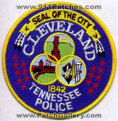 Cleveland Police
Thanks to EmblemAndPatchSales.com for this scan.
Keywords: tennessee city of