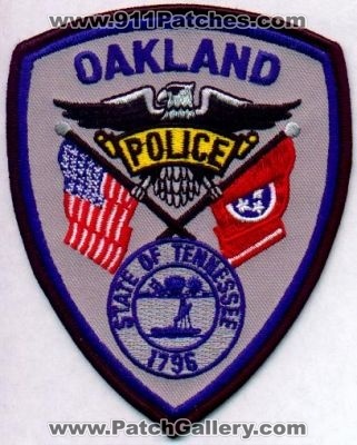 Oakland Police
Thanks to EmblemAndPatchSales.com for this scan.
Keywords: tennessee