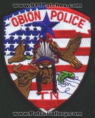 Obion Police
Thanks to EmblemAndPatchSales.com for this scan.
Keywords: tennessee