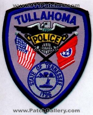 Tullahoma Police
Thanks to EmblemAndPatchSales.com for this scan.
Keywords: tennessee