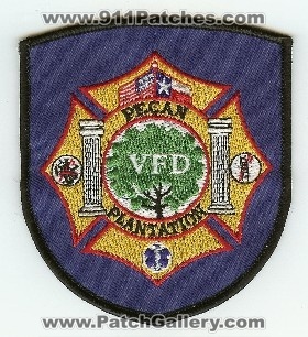 Pecan Plantation VFD
Thanks to PaulsFirePatches.com for this scan.
Keywords: texas volunteer fire department