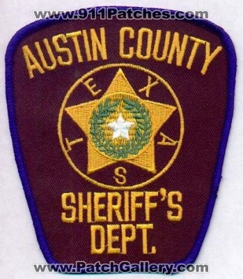 Austin County Sheriff's Dept
Thanks to EmblemAndPatchSales.com for this scan.
Keywords: texas sheriffs department