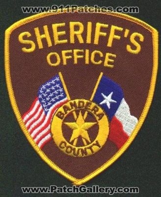 Bandera County Sheriff's Office
Thanks to EmblemAndPatchSales.com for this scan.
Keywords: texas sheriffs