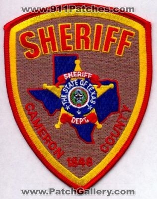 Cameron County Sheriff
Thanks to EmblemAndPatchSales.com for this scan.
Keywords: texas