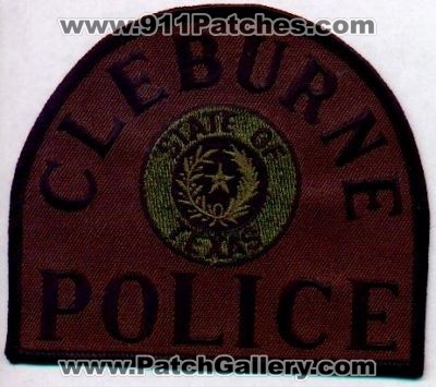 Cleburne Police
Thanks to EmblemAndPatchSales.com for this scan.
Keywords: texas