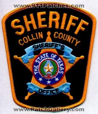 Collin County Sheriff's Office
Thanks to EmblemAndPatchSales.com for this scan.
Keywords: texas sheriffs