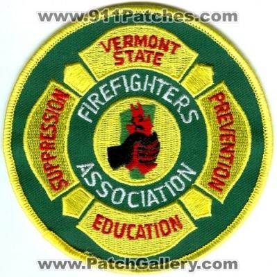 Vermont State FireFighters Association (Vermont)
Scan By: PatchGallery.com
Keywords: suppression prevention education