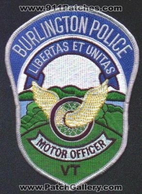 Burlington Police Motor Officer
Thanks to EmblemAndPatchSales.com for this scan.
Keywords: vermont