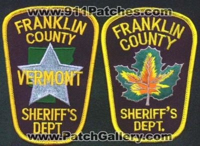 Franklin County Sheriff's Dept
Thanks to EmblemAndPatchSales.com for this scan.
Keywords: vermont sheriffs department