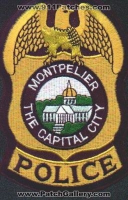 Montpelier Police
Thanks to EmblemAndPatchSales.com for this scan.
Keywords: vermont