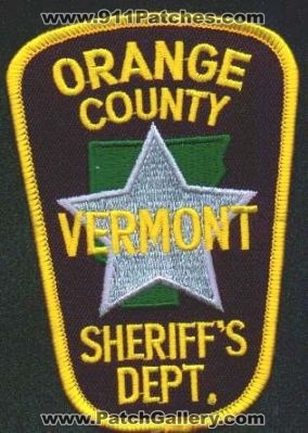 Orange County Sheriff's Dept
Thanks to EmblemAndPatchSales.com for this scan.
Keywords: vermont sheriffs department