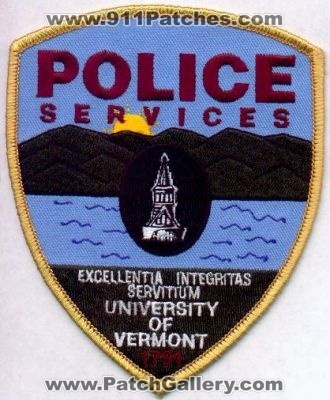 University of Vermont Police Services
Thanks to EmblemAndPatchSales.com for this scan.
