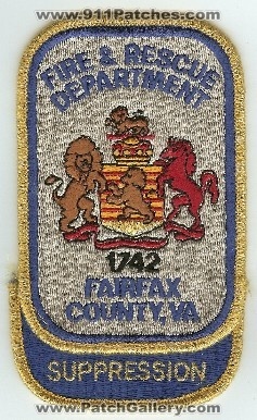 Fairfax County Fire & Rescue Department Suppression
Thanks to PaulsFirePatches.com for this scan.
Keywords: virginia