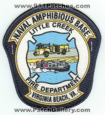 Naval Amphibious Base Little Creek Fire Department
Thanks to PaulsFirePatches.com for this scan.
Keywords: virginia beach us navy