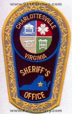 Charlottesville Sheriff's Office
Thanks to EmblemAndPatchSales.com for this scan.
Keywords: virginia sheriffs
