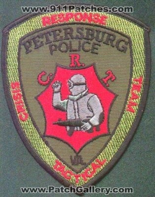 Petersburg Police Tactical Crisis Response Team
Thanks to EmblemAndPatchSales.com for this scan.
Keywords: virginia tcrt