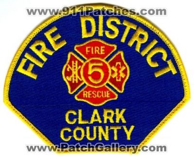 Clark County Fire District 5 (Washington)
Scan By: PatchGallery.com
Keywords: co. dist. number no. #5 department dept. rescue