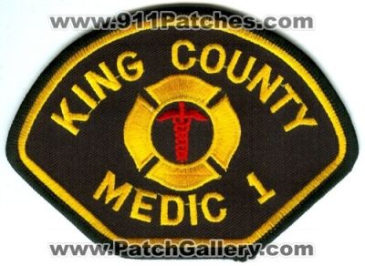 King County Medic 1 Patch (Washington)
Scan By: PatchGallery.com
Keywords: ems co. one