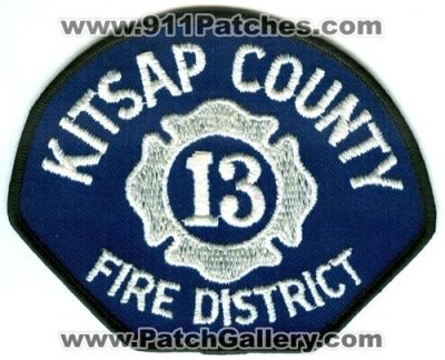 Kitsap County Fire District 13 (Washington)
Scan By: PatchGallery.com
Keywords: co. dist. number no. #13 department dept.