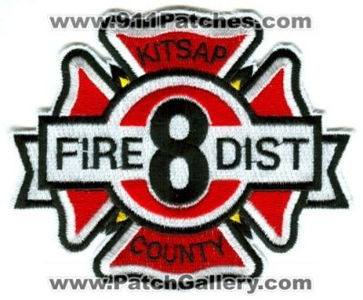 Kitsap County Fire District 8 (Washington)
Scan By: PatchGallery.com
Keywords: co. dist. number no. #8 department dept.