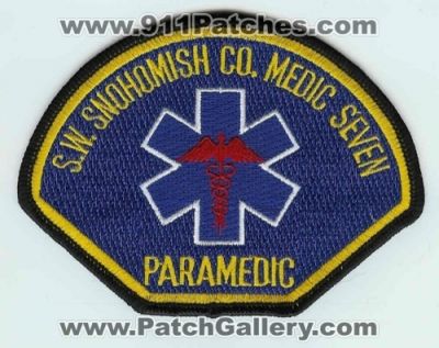 Southwest Snohomish County Medic Seven Paramedic (Washington)
Thanks to Chris Gilbert for this scan.
Keywords: ems s.w. co. 7