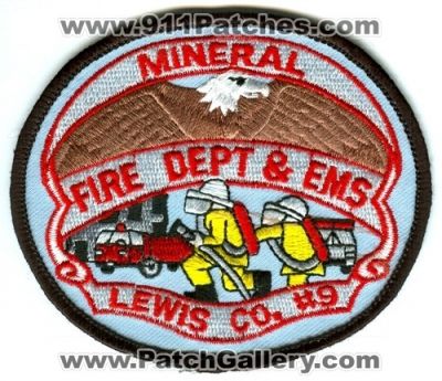 Mineral Fire Department and EMS Lewis County District 9 (Washington)
Scan By: PatchGallery.com
Keywords: dept. & co. dist. number no. #9