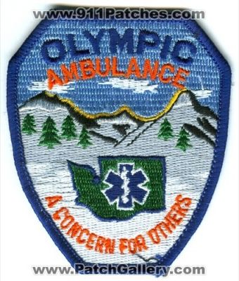 Olympic Ambulance (Washington)
Scan By: PatchGallery.com
Keywords: ems emt paramedic a concern for others