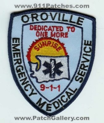 Oroville Emergency Medical Service (Washington)
Thanks to Chris Gilbert for this scan.
Keywords: ems 9-1-1 911