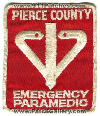 Pierce County Emergency Paramedic Patch (Washington)
Scan By: PatchGallery.com
Keywords: co. ems