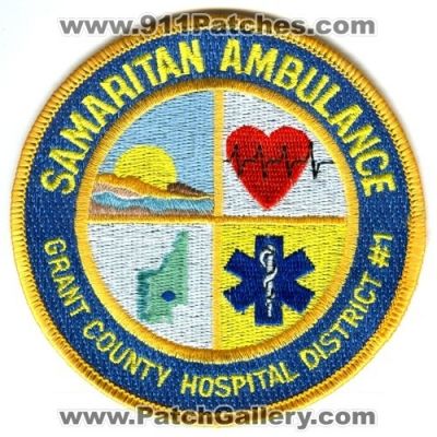 Samaritan Ambulance Grant County Hospital District 1 (Washington)
Scan By: PatchGallery.com
Keywords: co. dist. number no. #1 ems ambulance emt paramedic