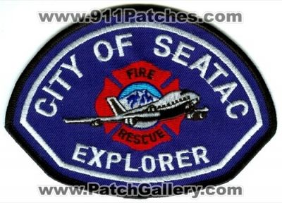 Seatac Fire Department Explorer Patch (Washington)
Scan By: PatchGallery.com
Keywords: city of rescue dept.