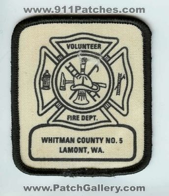 Whitman County Fire District 5 Volunteer Department (Washington)
Thanks to Chris Gilbert for this scan.
Keywords: dept. no. number lamont wa.