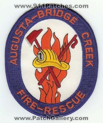 Augusta Bridge Creek Fire Rescue
Thanks to PaulsFirePatches.com for this scan.
Keywords: wisconsin