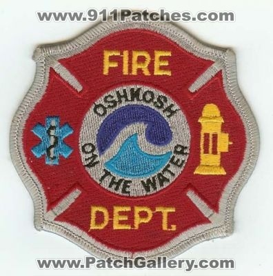 Oshkosh Fire Dept
Thanks to PaulsFirePatches.com for this scan.
Keywords: wisconsin department