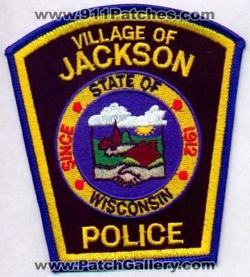 Jackson Police
Thanks to EmblemAndPatchSales.com for this scan.
Keywords: wisconsin village of