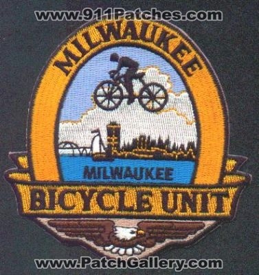 Milwaukee Police Bicycle Unit
Thanks to EmblemAndPatchSales.com for this scan.
Keywords: wisconsin