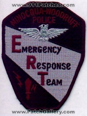 Minocqua Woodruff Police Emergency Response Team
Thanks to EmblemAndPatchSales.com for this scan.
Keywords: wisconsin ert