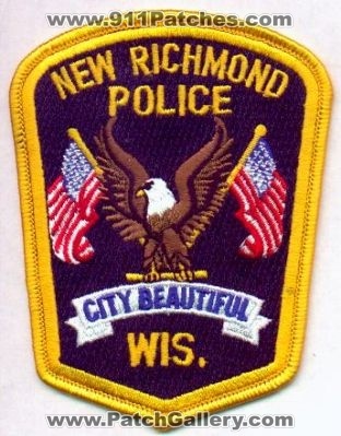 New Richmond Police
Thanks to EmblemAndPatchSales.com for this scan.
Keywords: wisconsin